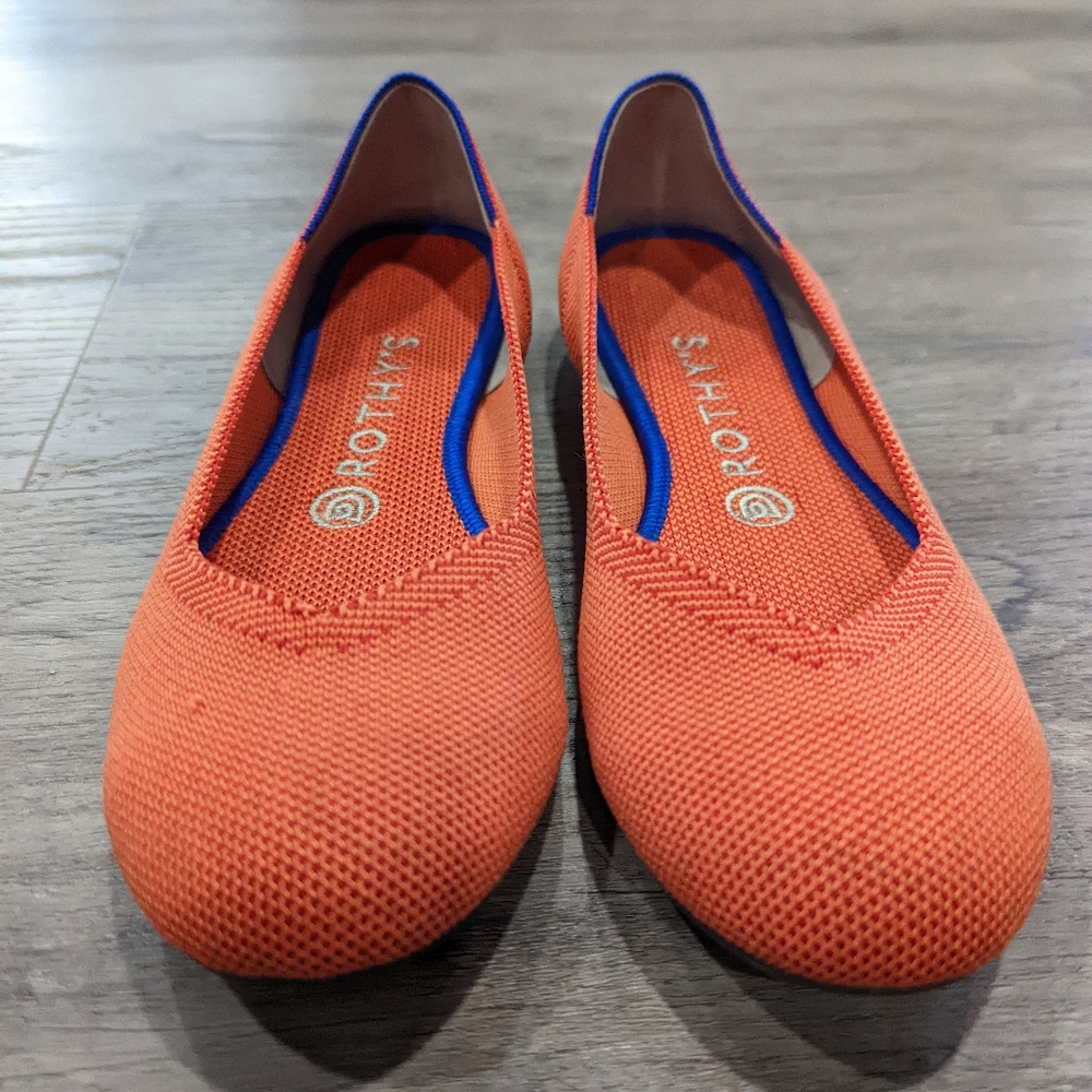 Persimmon round toe flat Rothys 7.5